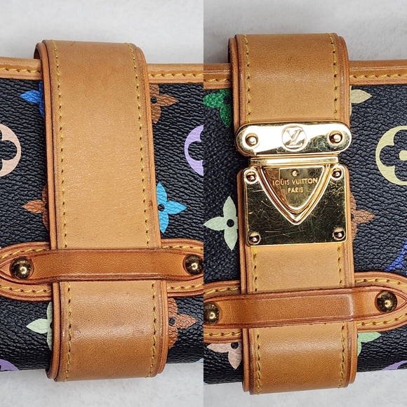 Authentic Louis Vuitton black multicolor Shirley - Picture 3 of 14